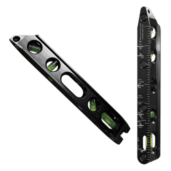 Rack-A-Tiers jet level magnetic level and measuring tool.