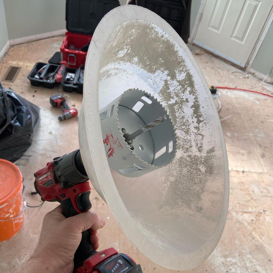 Driller's Dust Bowl Hole Saw Dust Bowl RackATiers Since 1995