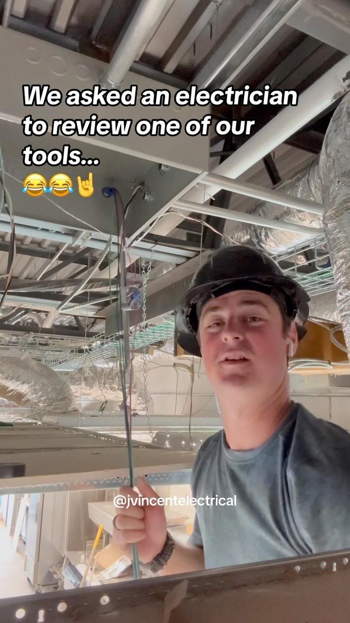 What do you think, did he nail it?😂🤙thanks to @jvincentelectrical for the review. All american pull buddy, for when your apprentice goes mia. Get a pack in the link in our bio or at your local supply house. 
-
#allamericanpullbuddy #rackatiers #rackatierstools #electrician #resi #commercialelectrician #residentialelectrician #sparky #sparkylife #bluecollar #bluecollarlife #canadianelectrician #electriciantools #electricians #electricianlife #electriciansdoitbetter #wirepulls #wirepulling