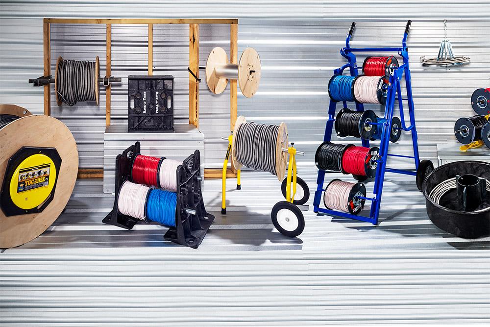 Wire Spool Racks and Cable Reel Stands | Rack-A-Tiers